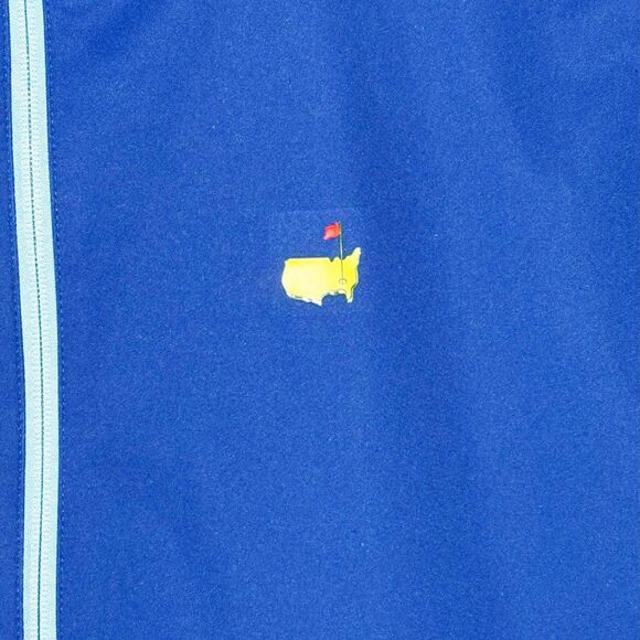 Masters Tech Augusta National Full Zip Windbreaker Men’s Small Blue Golf Jacket - Picture 5 of 8